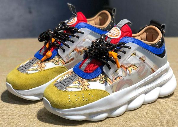 Chain Reaction Love Sneakers Sport Men Women Fashion luxury designer Casual Shoes Trainers Lightweight Link-Embossed Sole With Dust Bag