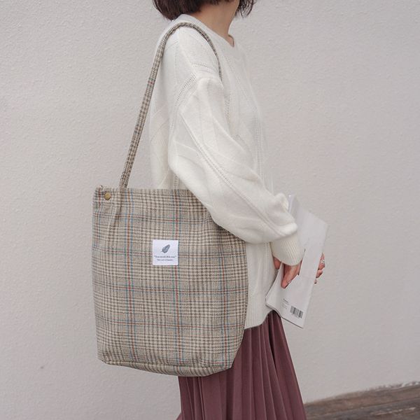 winter women woolen canvas shoulder bag ladies vintage checked handbags female fashion plaid tote cloth bags for preppy girl #20
winter women woolen canvas shoulder bag ladies vintage checked handbags female fashion plaid tote cloth bags for preppy girl #20