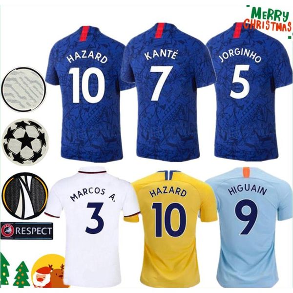 Thailand HAZARD JORGINHO PULISIC soccer jersey 2019 2020 HIGUAIN GIROUD KANTE Camiseta de football kits shirt 18 19 20 maillot camisetas
Thailand HAZARD JORGINHO PULISIC soccer jersey 2019 2020 HIGUAIN GIROUD KANTE Camiseta de football kits shirt 18 19 20 maillot camisetas