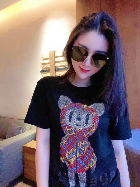 0305 new summer designer t-shirts for women short sleeve t-shirt blouses trend high end fashion personality novelty, White
0305 new summer designer t-shirts for women short sleeve t-shirt blouses trend high end fashion personality novelty, White