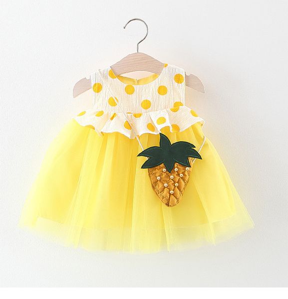 kids Girl designer clothes Dress Summer Sleeveless Pineapple bag with Polka dots Print Design Lolita Dress Princess Girl Clothing Dress
kids Girl designer clothes Dress Summer Sleeveless Pineapple bag with Polka dots Print Design Lolita Dress Princess Girl Clothing Dress