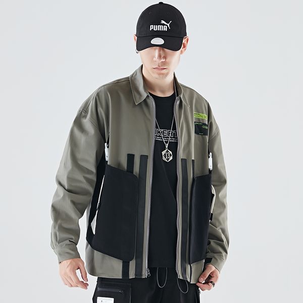 safari style men's jackets trends patchwork men's coat big pocket black green apricot m-2xl male jackets coats, Black;brown
safari style men's jackets trends patchwork men's coat big pocket black green apricot m-2xl male jackets coats, Black;brown