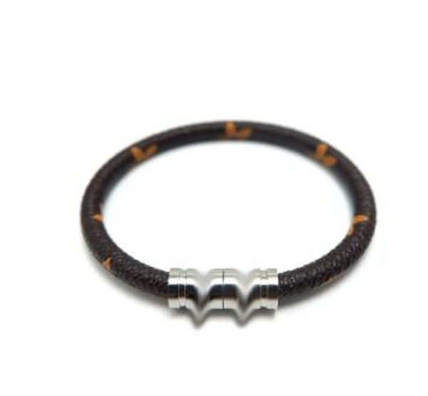 21cm men and women leather leather rope bracelet flower stripe stainless steel magnet buckle leather rope bracelet wy743, Golden;silver
21cm men and women leather leather rope bracelet flower stripe stainless steel magnet buckle leather rope bracelet wy743, Golden;silver