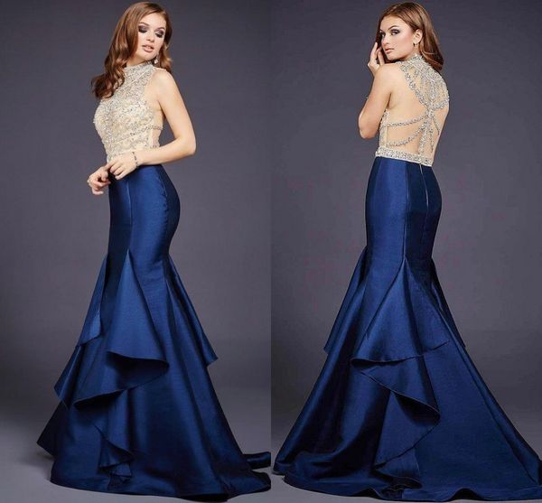 royal blue 2019 beads sequined mermaid evening dresses see through back sweep train formal prom dresses evening wear special occasion dress, Black;red
royal blue 2019 beads sequined mermaid evening dresses see through back sweep train formal prom dresses evening wear special occasion dress, Black;red