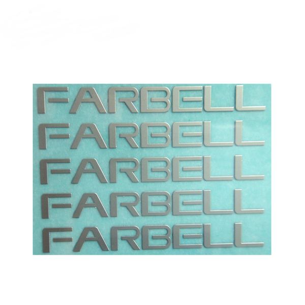 Custom 3d Effect Eco-friendly Metal Logo Label,metal Company Name Sticker With Silver Or Gold Cololur