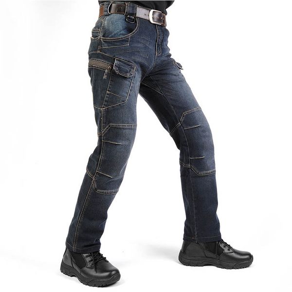 men's cargo casual jeans pants with multi-pockets motorcycle denim trousers style for men's outdoor jeans blue
men's cargo casual jeans pants with multi-pockets motorcycle denim trousers style for men's outdoor jeans blue