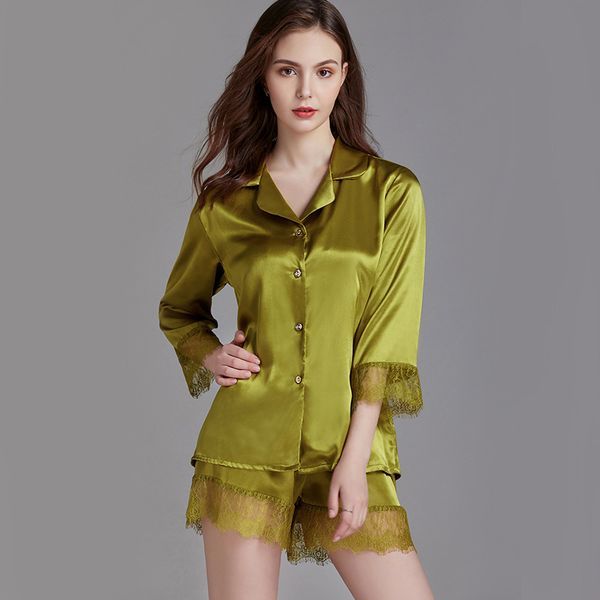 qweek home clothes summer pajamas for women two piece set lounge wear pyjama satin femme 2020 pijamas women nightie 2020, Blue;gray
qweek home clothes summer pajamas for women two piece set lounge wear pyjama satin femme 2020 pijamas women nightie 2020, Blue;gray