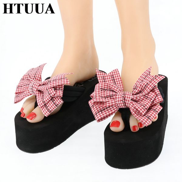 htuua 2019 fashion leopard bow slippers women high heels 8cm sandals wedge beach flip flops summer shoes platform slides sx2145, Black
htuua 2019 fashion leopard bow slippers women high heels 8cm sandals wedge beach flip flops summer shoes platform slides sx2145, Black