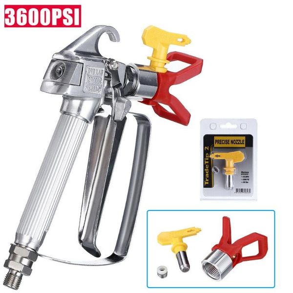 3600 psi pressure airless spray gun paint gun aluminum spray with 517 nozzle seat grille promotion
3600 psi pressure airless spray gun paint gun aluminum spray with 517 nozzle seat grille promotion