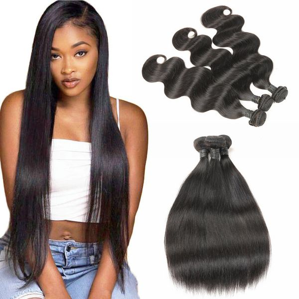 straight brazilian hair weave bundles straight 100% human hair 3 pieces natural color remy hair extensions, Black
straight brazilian hair weave bundles straight 100% human hair 3 pieces natural color remy hair extensions, Black