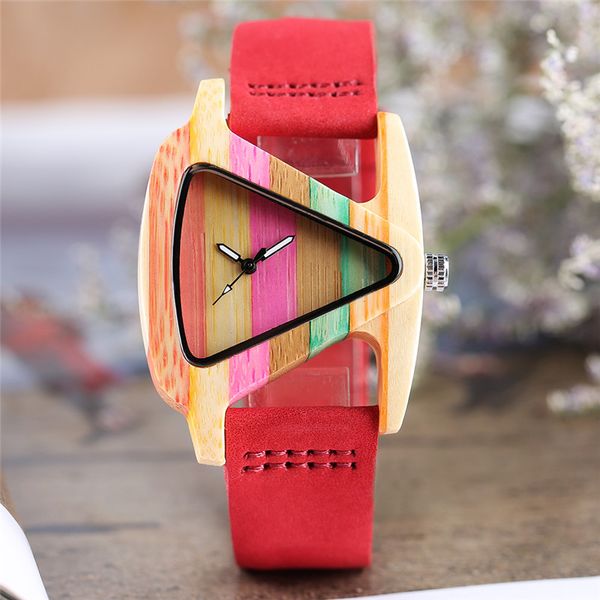 unique colorful wooden watch creative triangle shape dial hour clock women quartz bamboo watches leather bracelet reloj mujer, Slivery;brown
unique colorful wooden watch creative triangle shape dial hour clock women quartz bamboo watches leather bracelet reloj mujer, Slivery;brown