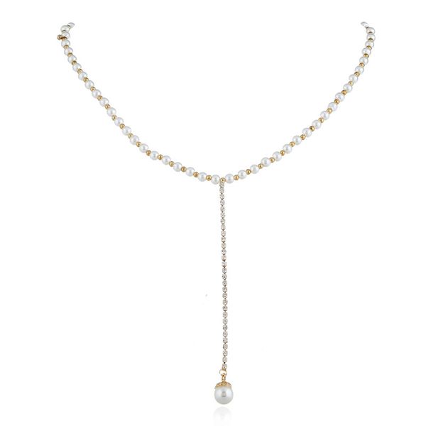 korean version simple fashion clavicle adjustable necklace pearl pendant fashion necklace pearl necklace, Silver
korean version simple fashion clavicle adjustable necklace pearl pendant fashion necklace pearl necklace, Silver
