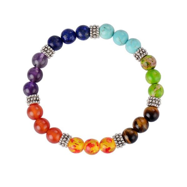 7 chakra bracelet natural stone women men healing balance yoga bracelets couples jewelry, Golden;silver
7 chakra bracelet natural stone women men healing balance yoga bracelets couples jewelry, Golden;silver