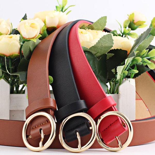 circle pin buckles belt female deduction side gold buckle jeans wild belts for women fashion students simple casual trousers, Black;brown
circle pin buckles belt female deduction side gold buckle jeans wild belts for women fashion students simple casual trousers, Black;brown