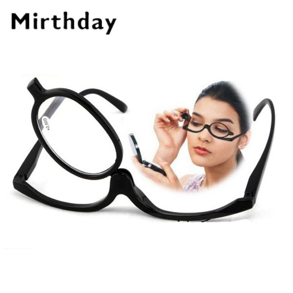 180 degree rotating makeup reading glasses monocular cosmetics glasses women magnify cosmetic mirror flip up reading, White;black
180 degree rotating makeup reading glasses monocular cosmetics glasses women magnify cosmetic mirror flip up reading, White;black
