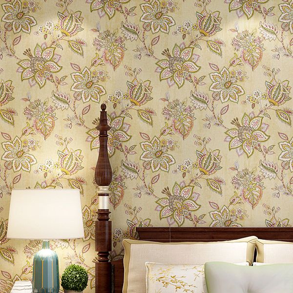 american country pastoral style delicate flowers wallpaper warm 3d bedroom bedside living room retro household tv background wall paper
american country pastoral style delicate flowers wallpaper warm 3d bedroom bedside living room retro household tv background wall paper
