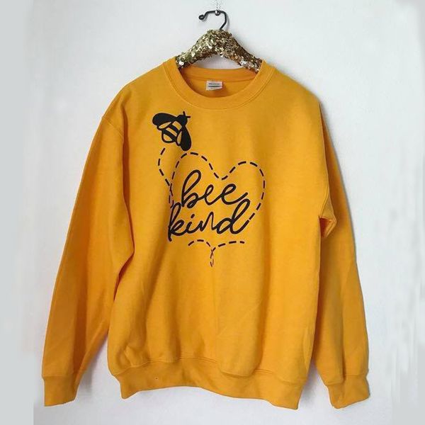 women sweatshirt woman clothes bee kind crewneck sweatshirt save the honeybee bee keeper regular vegan heart print clothing drop shipping, Black
women sweatshirt woman clothes bee kind crewneck sweatshirt save the honeybee bee keeper regular vegan heart print clothing drop shipping, Black