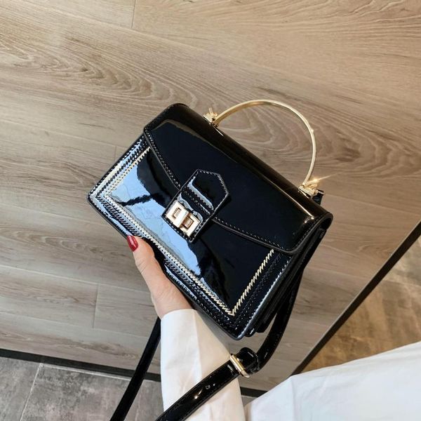 new fashion handbags with iron handle patent leather crossbody bags for women casual ladies' small shoulder messenger flap bag
new fashion handbags with iron handle patent leather crossbody bags for women casual ladies' small shoulder messenger flap bag