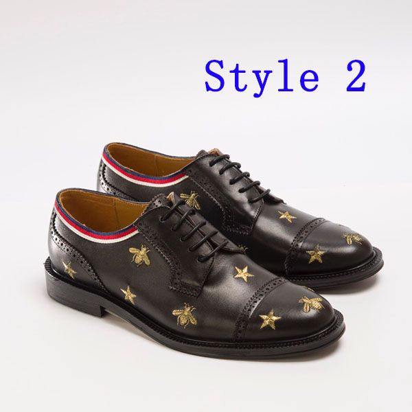 luxury fashion men's dress shoes wedding party classic casual shoess bee embroidery leather fashion shoes with original box, Black
luxury fashion men's dress shoes wedding party classic casual shoess bee embroidery leather fashion shoes with original box, Black