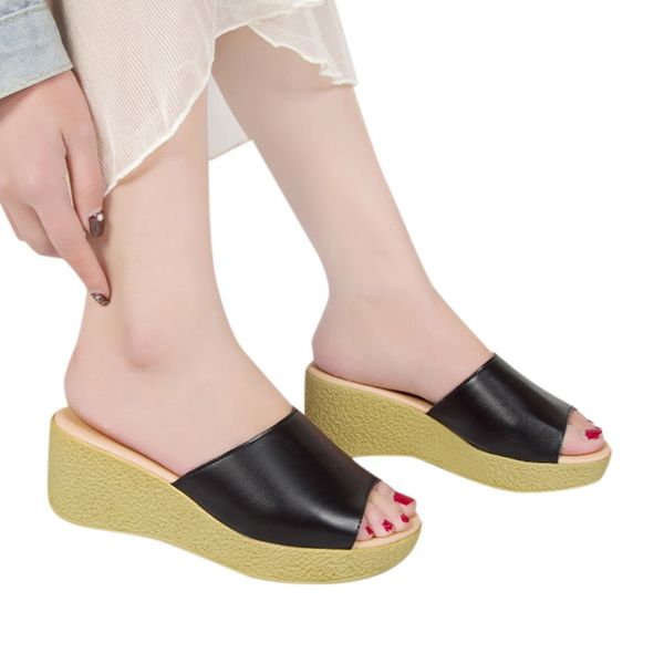 youyedian fashion women summer platform slides casual wedge peep toe beach slippers sandale femme plateforme#4, Black
youyedian fashion women summer platform slides casual wedge peep toe beach slippers sandale femme plateforme#4, Black