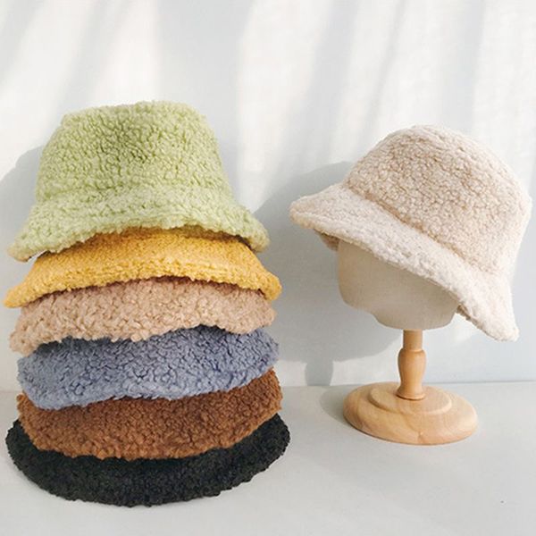 women winter faux wool bucket hat solid color plush warm wide brim panama cap 24bc, Blue;gray
women winter faux wool bucket hat solid color plush warm wide brim panama cap 24bc, Blue;gray