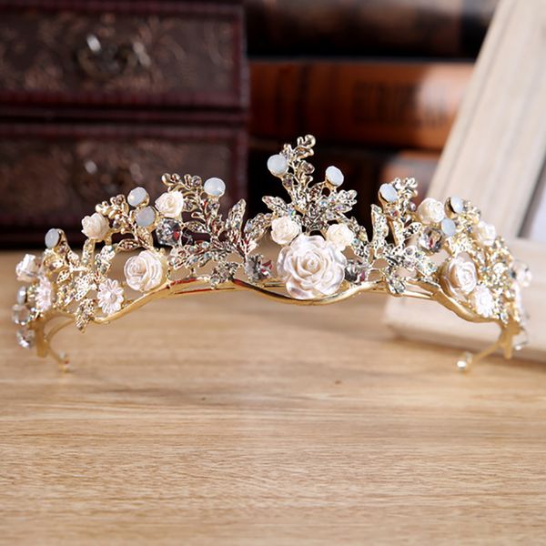 plant flower beautiful gold color crown for wedding bride luxury rhinestone crystal hair ornament tiara head piece for women, Golden;white
plant flower beautiful gold color crown for wedding bride luxury rhinestone crystal hair ornament tiara head piece for women, Golden;white