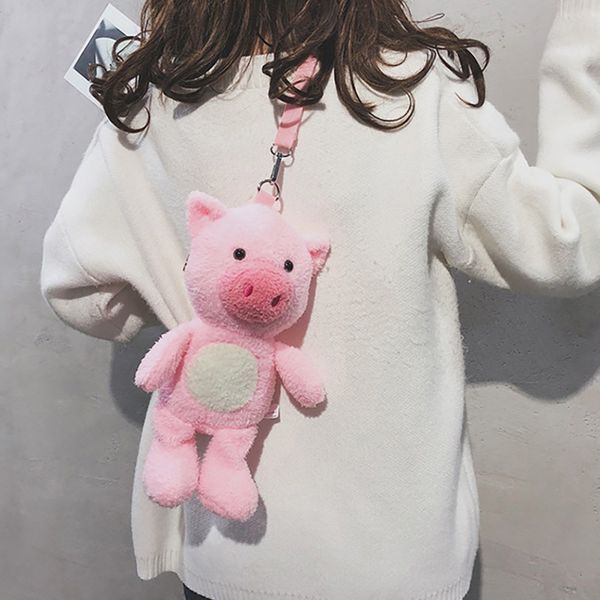 kawaii plush pig shape school bags girls soft cartoon tote casual fluffy dolls pink color cute messenger bags
kawaii plush pig shape school bags girls soft cartoon tote casual fluffy dolls pink color cute messenger bags