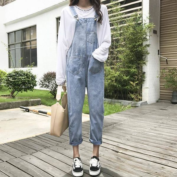 women's jeans sling jeans fashion jumpsuit spring and autumn loose slim belt nine sling strap work pants-ya202, Blue
women's jeans sling jeans fashion jumpsuit spring and autumn loose slim belt nine sling strap work pants-ya202, Blue