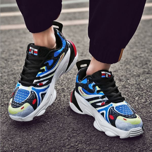 2019 men leather sneakers male casual comfortable outdoor athletic shoes personality creative chinese style peking opera face, Black
2019 men leather sneakers male casual comfortable outdoor athletic shoes personality creative chinese style peking opera face, Black