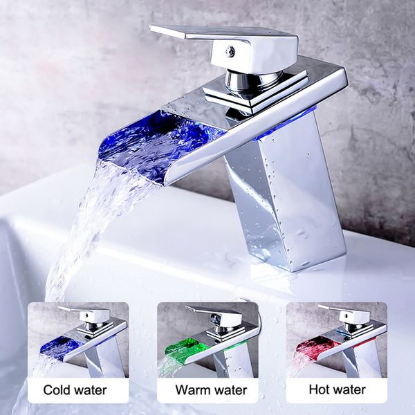 led faucet 3 colors cold waterfall water powered stainless steel sensor faucet basin mixer single handle tap
led faucet 3 colors cold waterfall water powered stainless steel sensor faucet basin mixer single handle tap