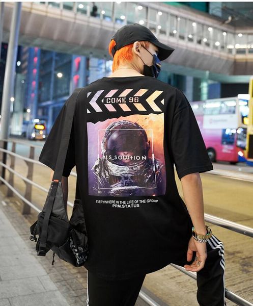 brand mens astronaut printed cotton t shirts designer short sleeve oversize hip hop casual boyfriend tshirt tee sh09, White;black
brand mens astronaut printed cotton t shirts designer short sleeve oversize hip hop casual boyfriend tshirt tee sh09, White;black