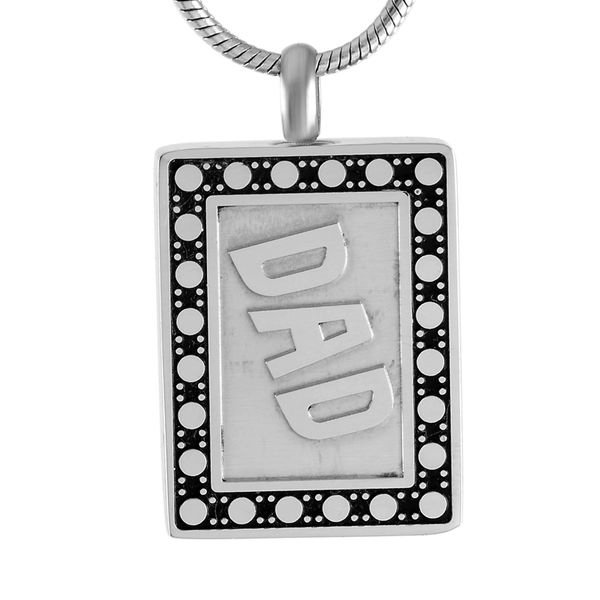 h9102 dad urn necklace hold ashes stainless steel rectangle memorial locket pendant engraving cremation jewelry for men, Silver
h9102 dad urn necklace hold ashes stainless steel rectangle memorial locket pendant engraving cremation jewelry for men, Silver