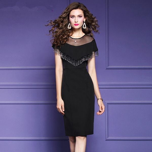 women summer luxury beading tassel dress festa wedding cocktail party robe femme pencil vestidos plus size 3xl, Black;gray
women summer luxury beading tassel dress festa wedding cocktail party robe femme pencil vestidos plus size 3xl, Black;gray