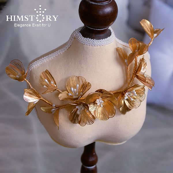 himstory baroque headband tiara gold flower hollow-out leaf headwear headpiece party evening dress hair accessories wedding, White;golden
himstory baroque headband tiara gold flower hollow-out leaf headwear headpiece party evening dress hair accessories wedding, White;golden