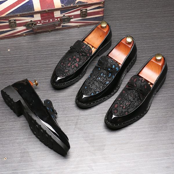 2019 classic floral print brand men shoes comfortable wedding party shoes bow tie sequin flats casual plus size loafers, Black
2019 classic floral print brand men shoes comfortable wedding party shoes bow tie sequin flats casual plus size loafers, Black