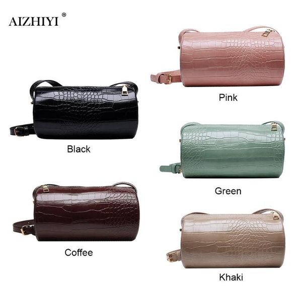 alligator pattern crossbody purse women cylinder pu leather shoulder handbags fashion shoulder messenger bag
alligator pattern crossbody purse women cylinder pu leather shoulder handbags fashion shoulder messenger bag