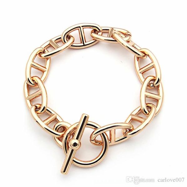 2019 new luxury fashion brand h letter pig nose bracelet temperament men coarse lover bracelet jewelry wholesale, Black
2019 new luxury fashion brand h letter pig nose bracelet temperament men coarse lover bracelet jewelry wholesale, Black