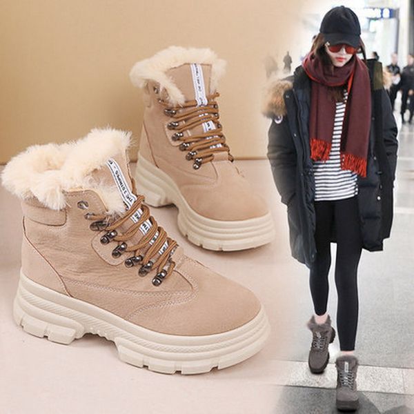 2019 new women's winter sneakers warm fur chunky sneakers platform plush casual shoes woman ladies heel high ladies
2019 new women's winter sneakers warm fur chunky sneakers platform plush casual shoes woman ladies heel high ladies
