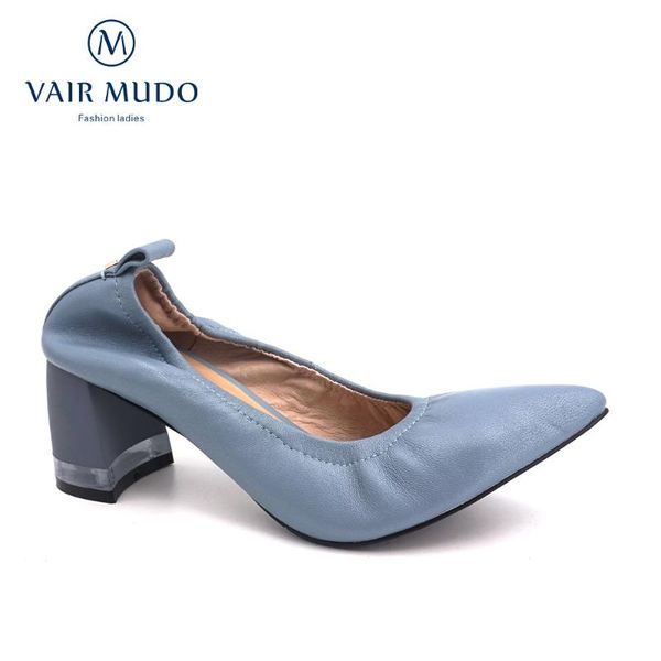 vair mudo women's pumps pink high heels lady shoes genuine leather thick spring autumn pointed single shoes female fashion d102, Black
vair mudo women's pumps pink high heels lady shoes genuine leather thick spring autumn pointed single shoes female fashion d102, Black