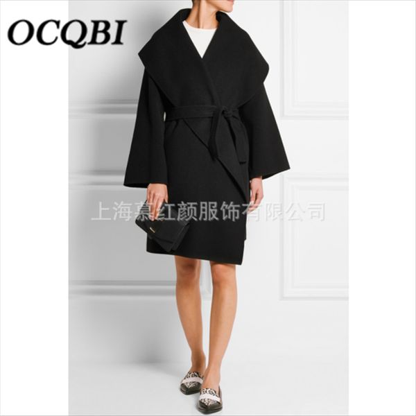 2019 new arrival fashion casual loose women coats cashmere loose elgant belt black plus size coat
2019 new arrival fashion casual loose women coats cashmere loose elgant belt black plus size coat