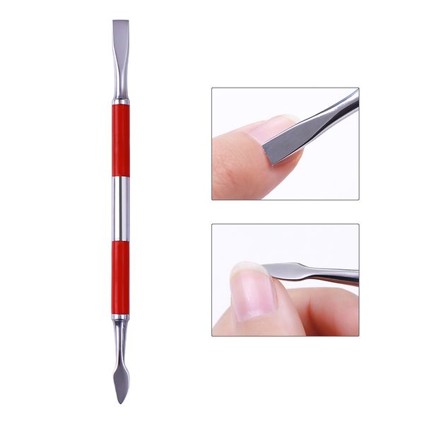 1 pc dual-ended nail cuticle pusher dead skin remover anti-slip handle stainless steel nail care cleaner art pedicure tool
1 pc dual-ended nail cuticle pusher dead skin remover anti-slip handle stainless steel nail care cleaner art pedicure tool