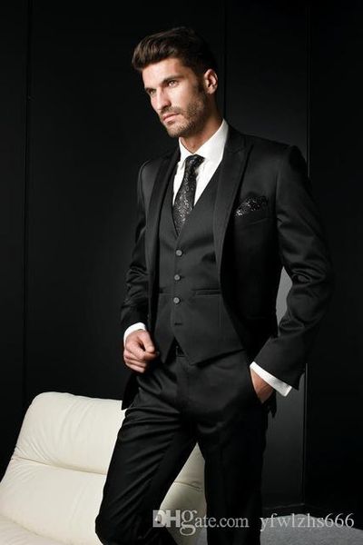 black wedding tuxedos slim fit suits for men groomsmen suit three pieces prom formal suits (jacket+pants+vest+tie) 235, Black;gray
black wedding tuxedos slim fit suits for men groomsmen suit three pieces prom formal suits (jacket+pants+vest+tie) 235, Black;gray
