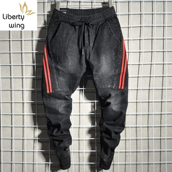 зимние полосатые джинсы карандаш мужская мода slim fit эластичный пояс шнурок шаровары уличный стиль хип хоп джинсовые брюки, Blue
зимние полосатые джинсы карандаш мужская мода slim fit эластичный пояс шнурок шаровары уличный стиль хип хоп джинсовые брюки, Blue