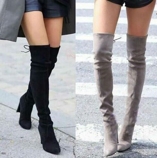 new 2018 faux suede slim boots over the knee high women fashion winter thigh high boots shoes woman size 35-43, Black
new 2018 faux suede slim boots over the knee high women fashion winter thigh high boots shoes woman size 35-43, Black