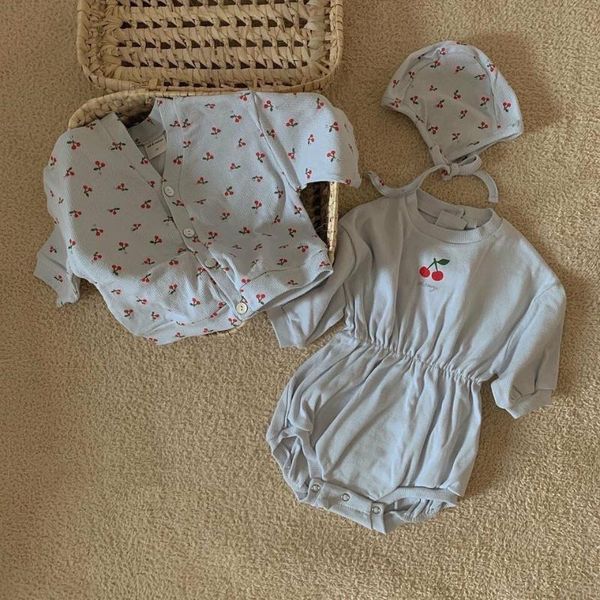 2020 spring baby clothing outfit newborn baby girls long sleeve bodysuits cherry print coat with hat casual clothes set 3pcs, White
2020 spring baby clothing outfit newborn baby girls long sleeve bodysuits cherry print coat with hat casual clothes set 3pcs, White