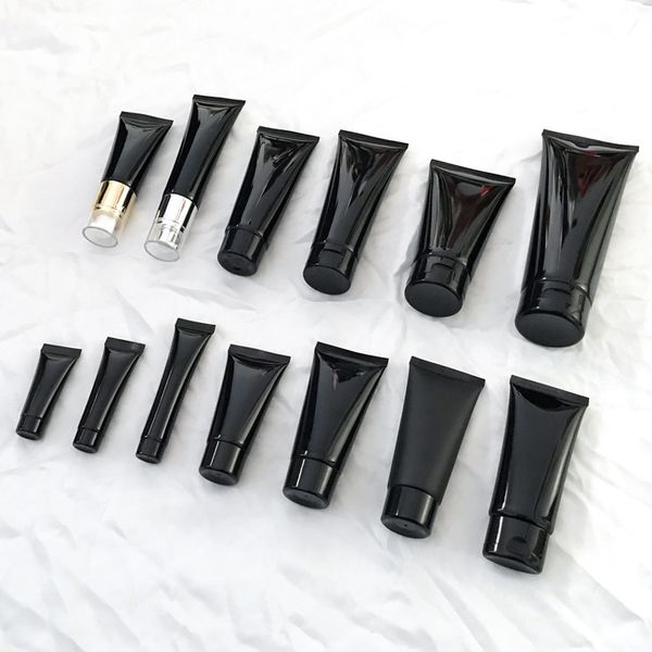 black pe plastic empty hand cream container squeeze cosmetic soft hose tubes portable cosmetic package bottle
black pe plastic empty hand cream container squeeze cosmetic soft hose tubes portable cosmetic package bottle