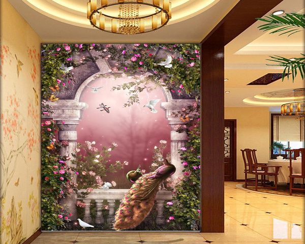 3d room wallpaper european stone arch fantasy peacock garden indoor porch background wall decoration mural wallpaper
3d room wallpaper european stone arch fantasy peacock garden indoor porch background wall decoration mural wallpaper