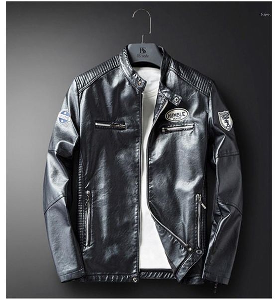 spring motorcycle pu slim printed mens coats casual long sleeve male leather outerwear designer mens jackets, Black
spring motorcycle pu slim printed mens coats casual long sleeve male leather outerwear designer mens jackets, Black