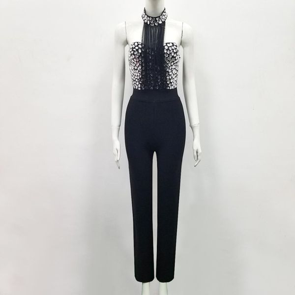 2019 new summer ladies hl bandage jumpsuits off the shoulder beading full length jumpsuits quality, Black;white
2019 new summer ladies hl bandage jumpsuits off the shoulder beading full length jumpsuits quality, Black;white