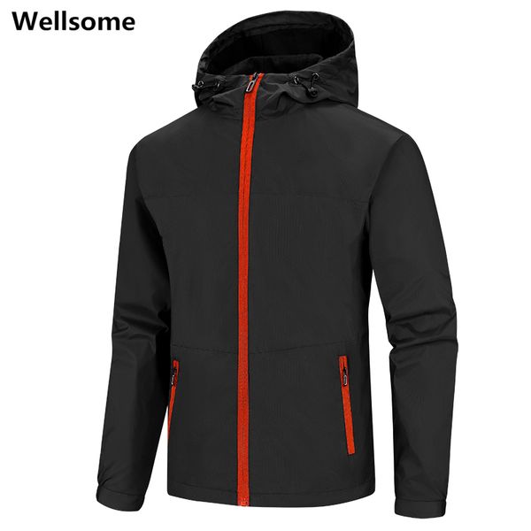 fashion hooded mens jacket plus size outdoors clothes male outerwear & coats men's spring autumn jacket windbreakers for men, Black;brown
fashion hooded mens jacket plus size outdoors clothes male outerwear & coats men's spring autumn jacket windbreakers for men, Black;brown